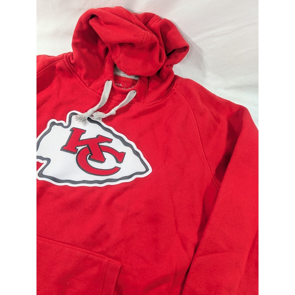 Kansas City Chiefs Antigua Heavyweight Big XXL Thick Hoodie Large Patch Red Mens